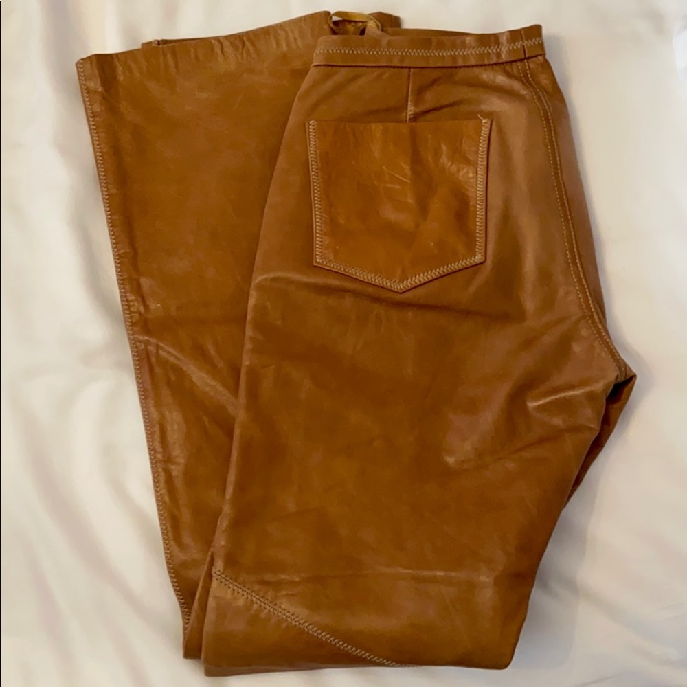 Vintage Gap Brown Genuine Leather Pants